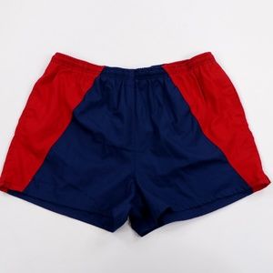 Vintage 90s Streetwear Color Block Swim Trunks